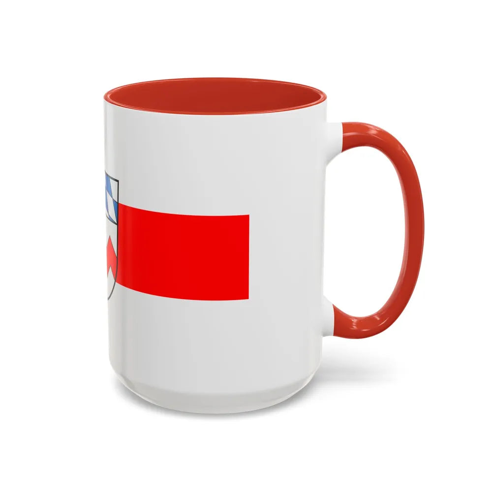 Flag of Dachau Germany - Accent Coffee Mug-Go Mug Yourself