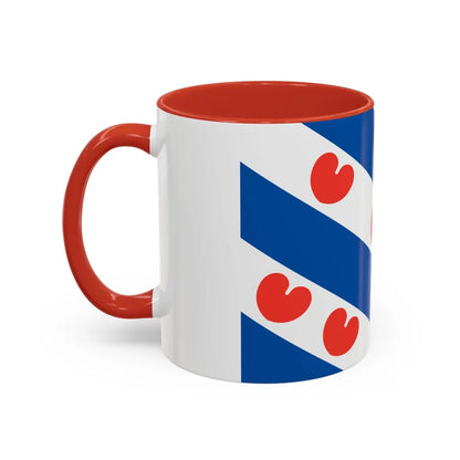 Flag of Friesland Netherlands - Accent Coffee Mug-Go Mug Yourself