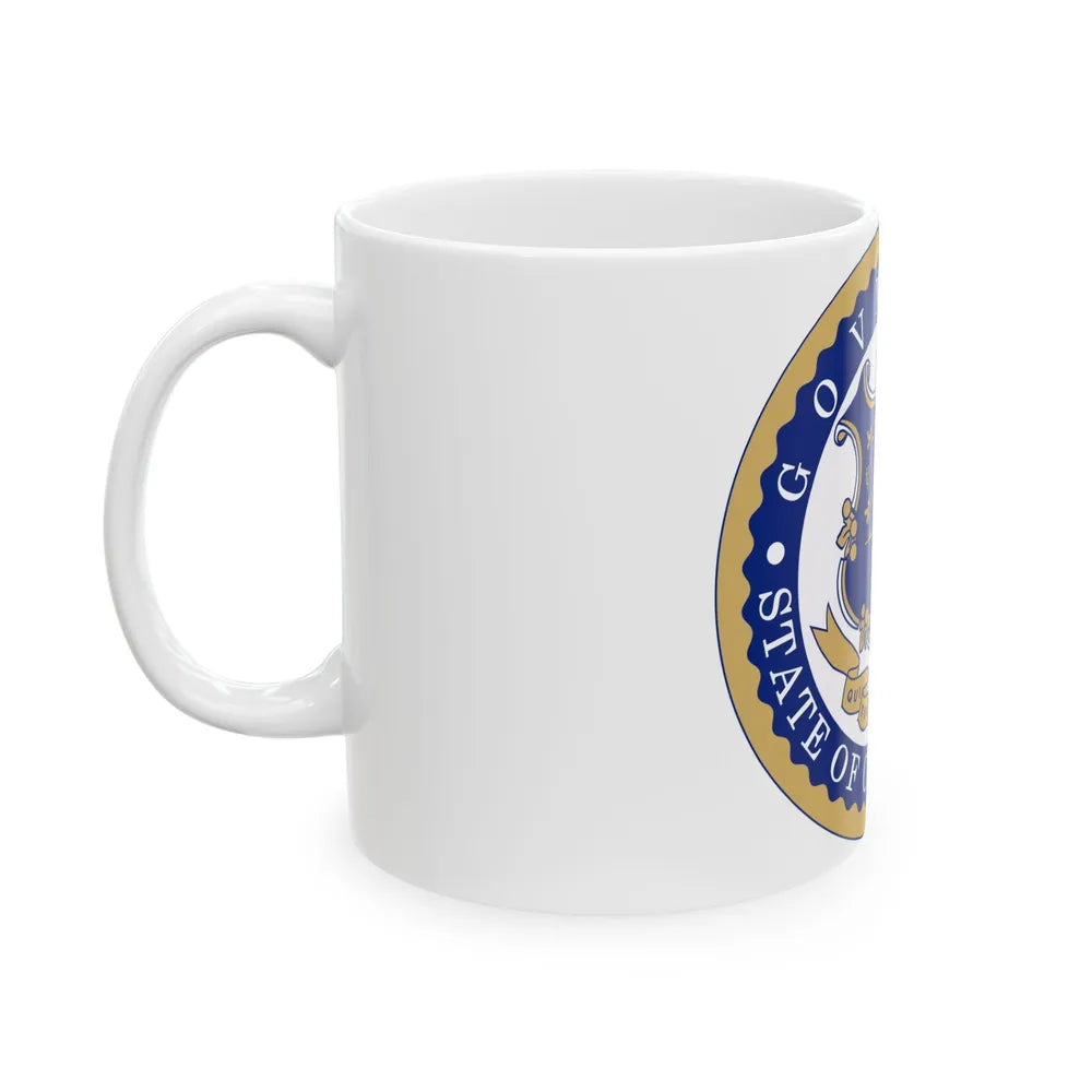 Governor of Connecticut - White Coffee Mug-Go Mug Yourself