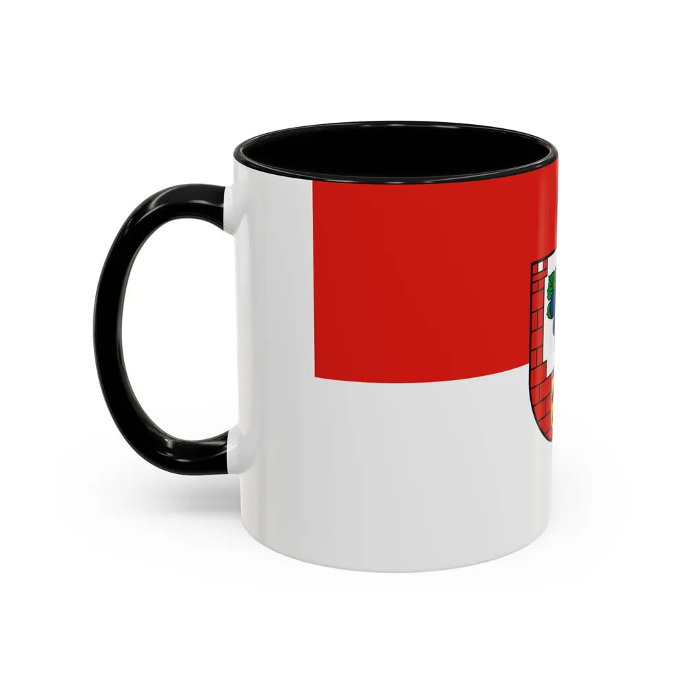 Flag of Burgenlandkreis Germany - Accent Coffee Mug-Go Mug Yourself