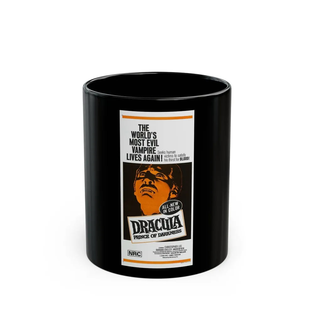 DRACULA PRINCE OF DARKNESS 1966 Movie Poster - Black Coffee Mug-11oz-Go Mug Yourself