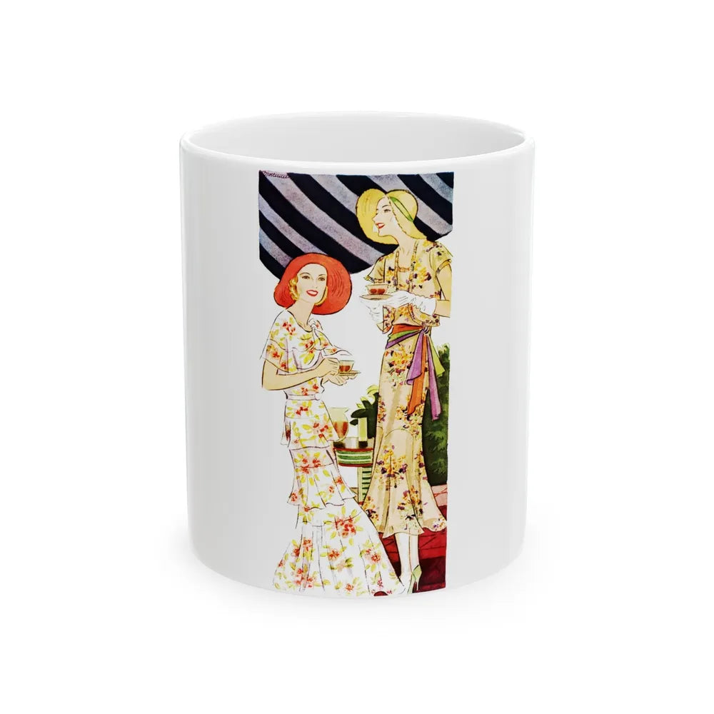 Fashion Illustration (1) - White Coffee Mug-11oz-Go Mug Yourself