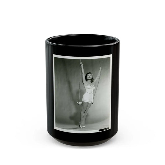 Debra Paget #652 (Vintage Female Icon) Black Coffee Mug-15oz-Go Mug Yourself