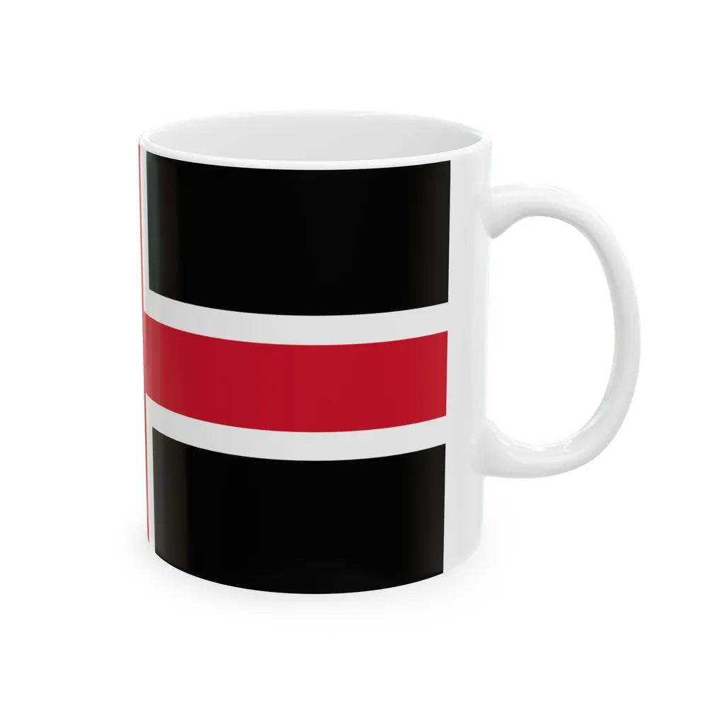 Flag of Durham UK - White Coffee Mug-Go Mug Yourself