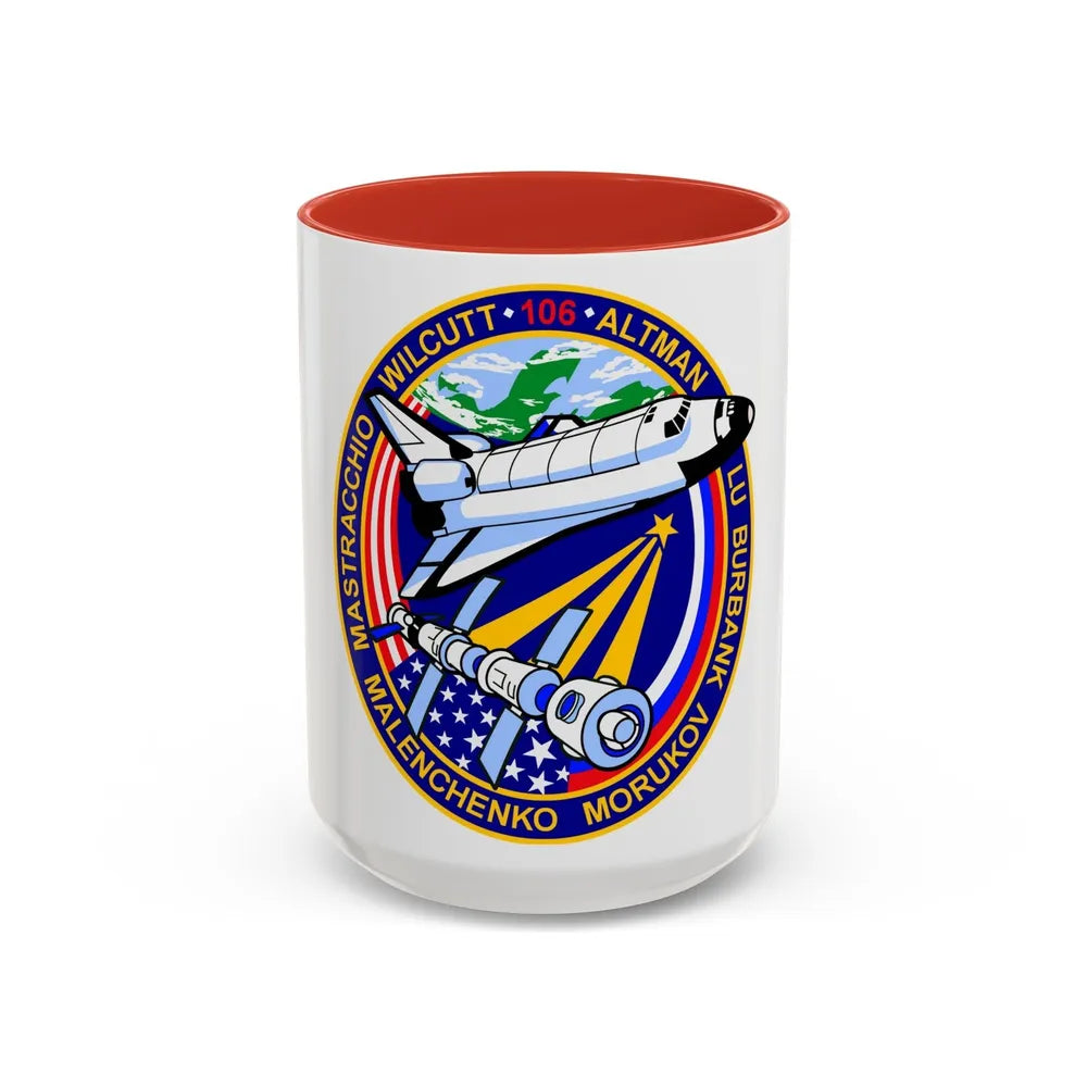 STS 106 (NASA) Accent Coffee Mug-15oz-Red-Go Mug Yourself