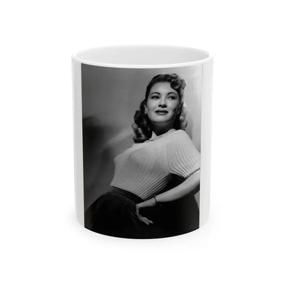 Lori Nelson #76 (Vintage Female Icon) White Coffee Mug-11oz-Go Mug Yourself