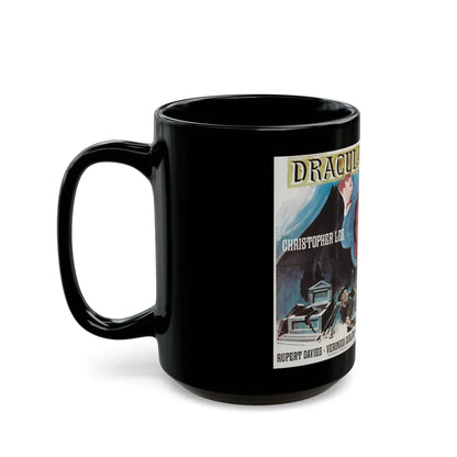 DRACULA HAS RISEN FROM THE GRAVE 1968 Movie Poster - Black Coffee Mug-Go Mug Yourself