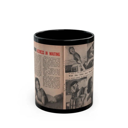 Barbara Darrow #27 - 5 B&W Photos & Article from People Pocket Mag. 12-29-54 (Vintage Female Icon) Black Coffee Mug-11oz-Go Mug Yourself