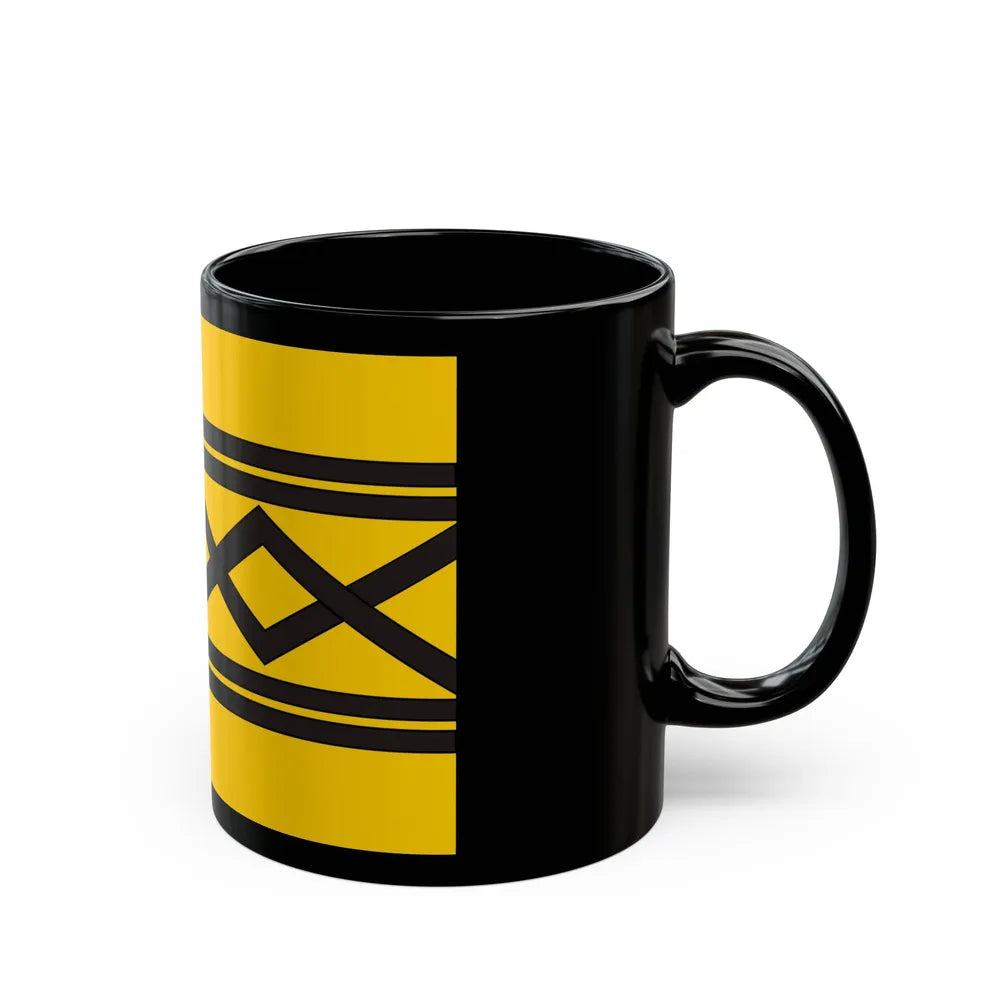 Flag of West Midlands County UK - Black Coffee Mug-Go Mug Yourself