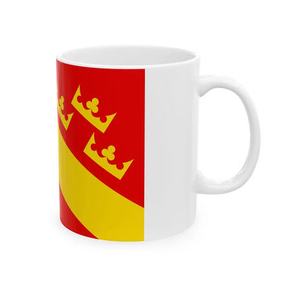 Flag of Haut Rhin France 2 - White Coffee Mug-Go Mug Yourself