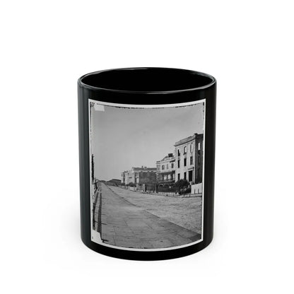 Charleston, S.C. Houses On The Battery; The Nearest Is Burned Out (U.S. Civil War) Black Coffee Mug-11oz-Go Mug Yourself