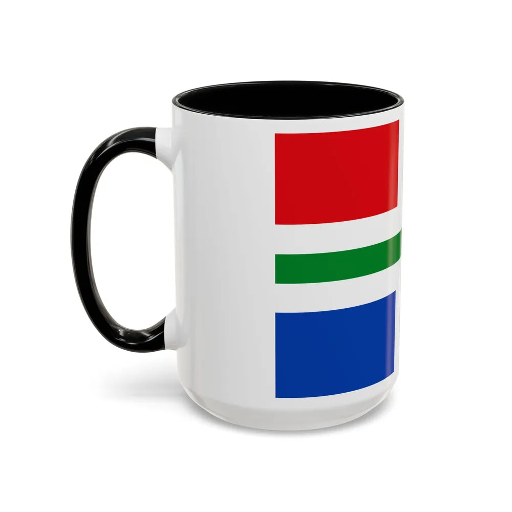 Flag of Groningen Netherlands - Accent Coffee Mug-Go Mug Yourself