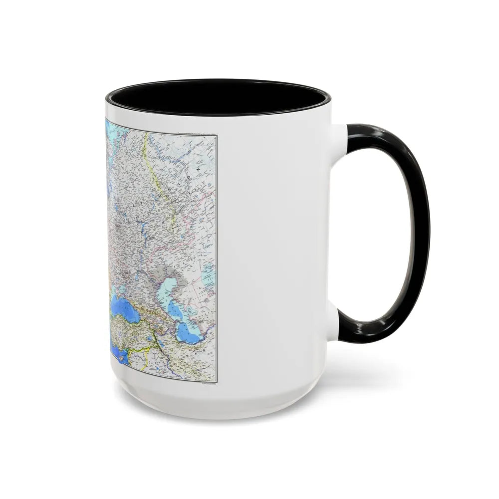 Europe (1983) (Map) Accent Coffee Mug-Go Mug Yourself