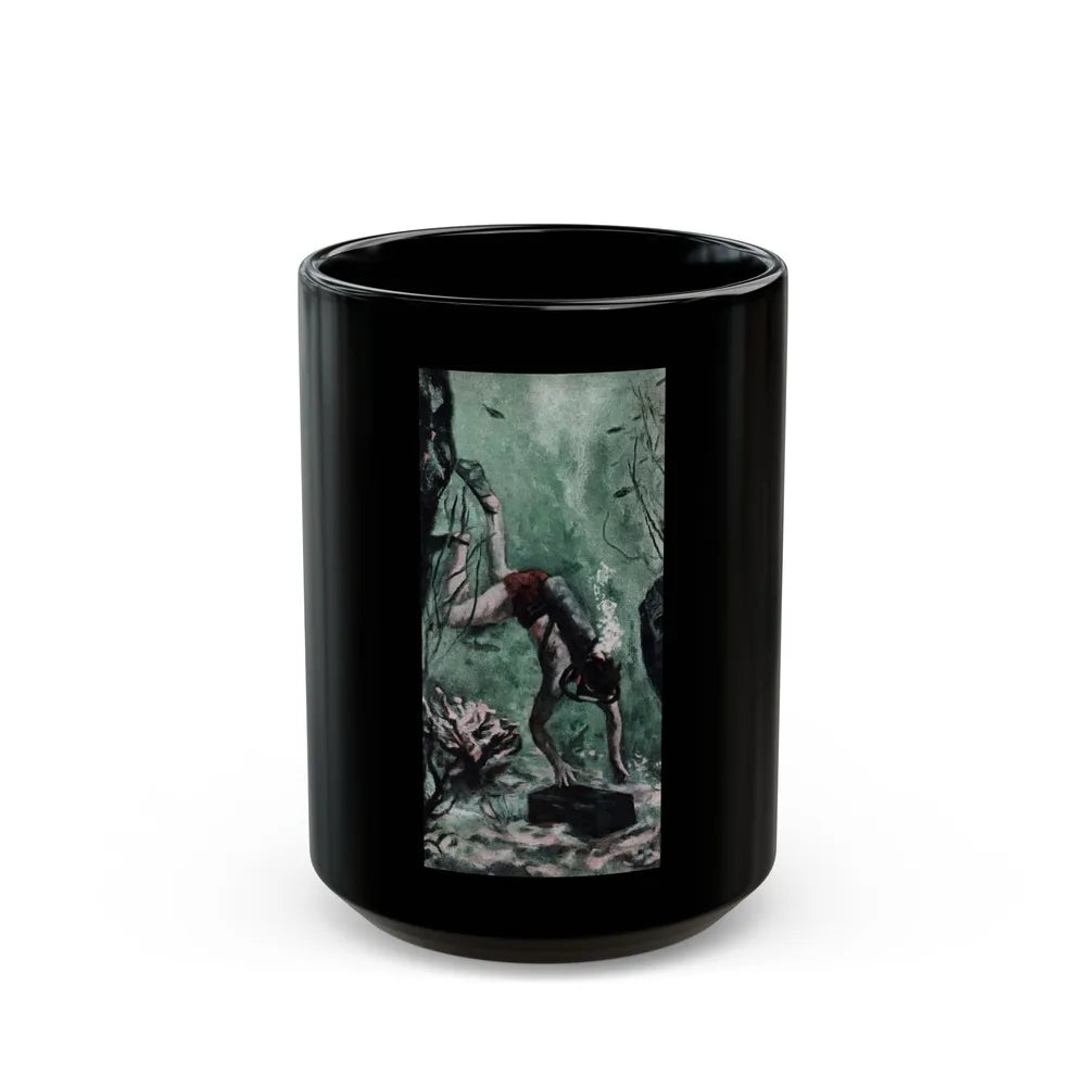 Full Fathom Five (2), Cosmopolitan, January 1956 - Black Coffee Mug-15oz-Go Mug Yourself