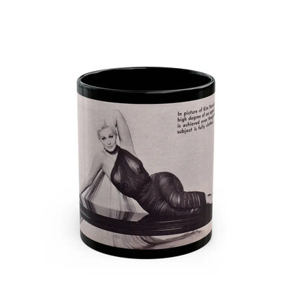 Kim Novak #339 (Vintage Female Icon) Black Coffee Mug-11oz-Go Mug Yourself