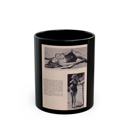 Eve Meyer #25 (Vintage Female Icon) Black Coffee Mug-11oz-Go Mug Yourself