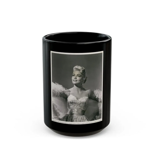 Dorothy Malone #137 (Vintage Female Icon) Black Coffee Mug-15oz-Go Mug Yourself