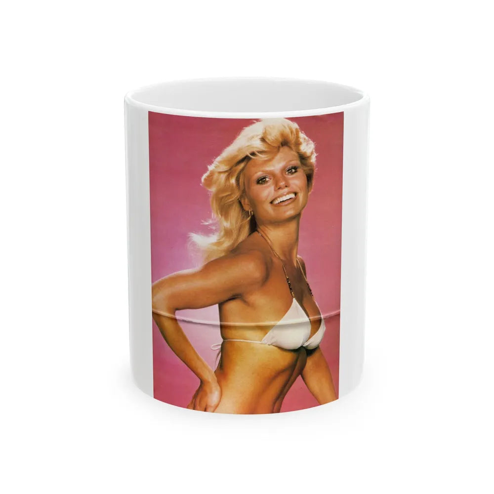 Loni Anderson #18 (Vintage Female Icon) White Coffee Mug-11oz-Go Mug Yourself