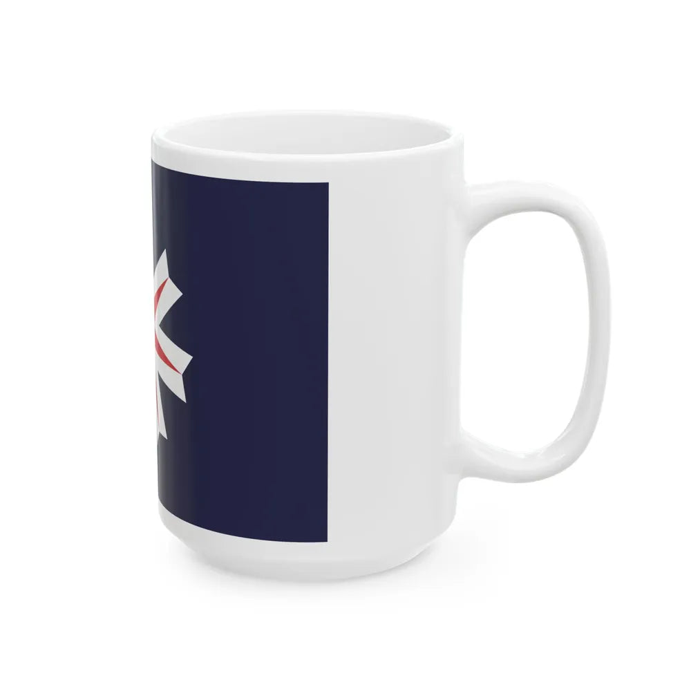 Flag of Hokkaido Prefecture Japan - White Coffee Mug-Go Mug Yourself