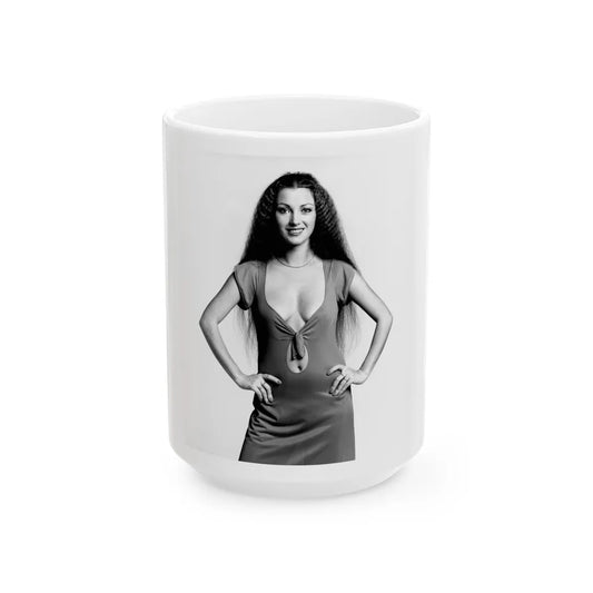 Jane Seymour #57 (Vintage Female Icon) White Coffee Mug-15oz-Go Mug Yourself