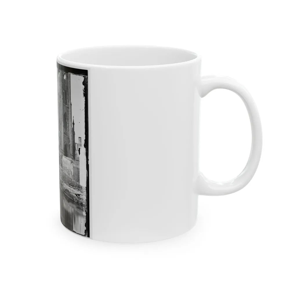 Charleston, S.C. Cathedral Of St. John And St. Finbar; Another View (U.S. Civil War) White Coffee Mug-Go Mug Yourself