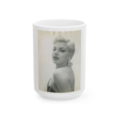 Barbara Nichols #320 (Vintage Female Icon) White Coffee Mug-15oz-Go Mug Yourself