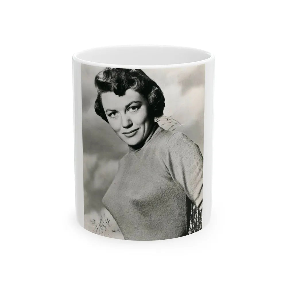 Dorothy Malone #153 (Vintage Female Icon) White Coffee Mug-11oz-Go Mug Yourself