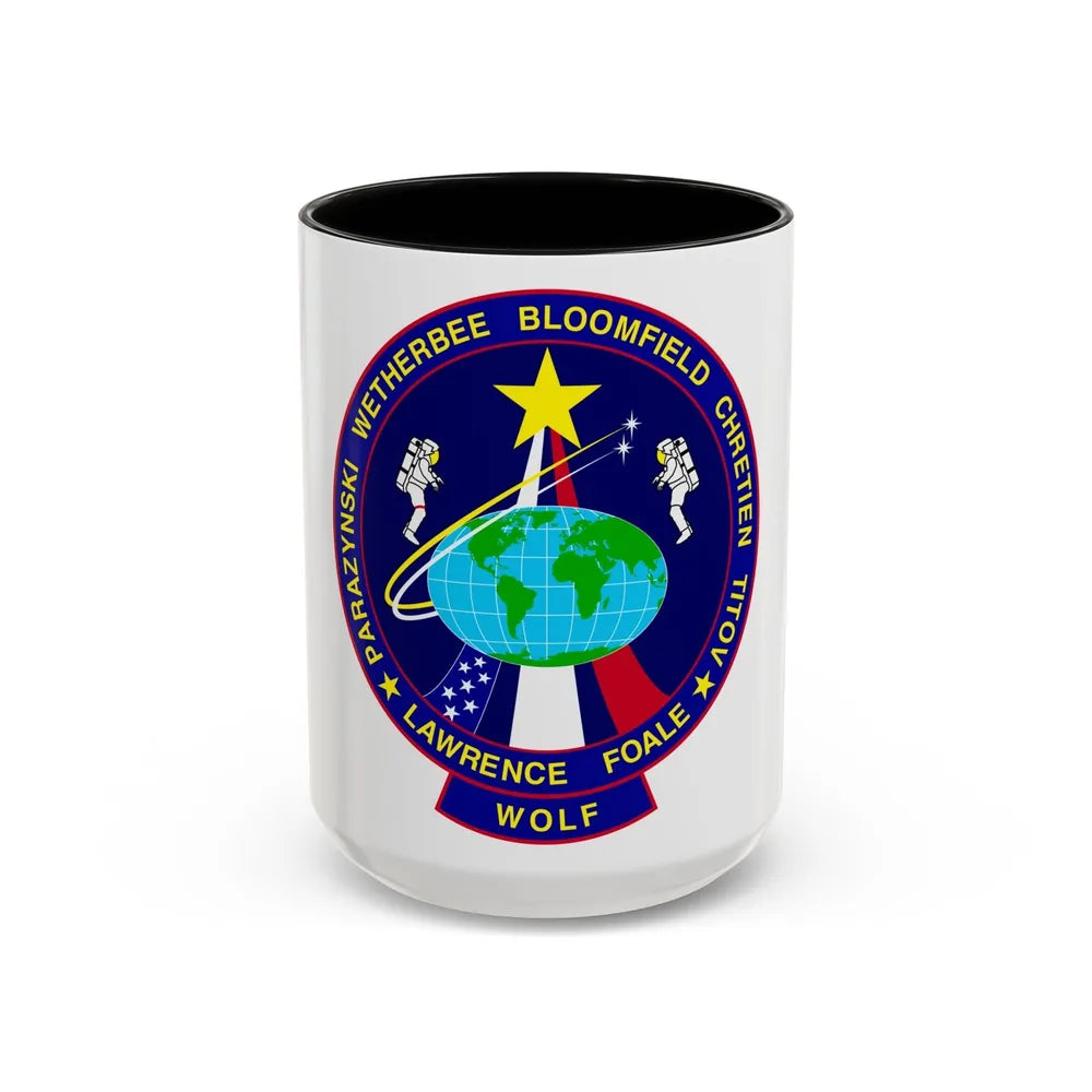 STS 86 (NASA) Accent Coffee Mug-15oz-Black-Go Mug Yourself