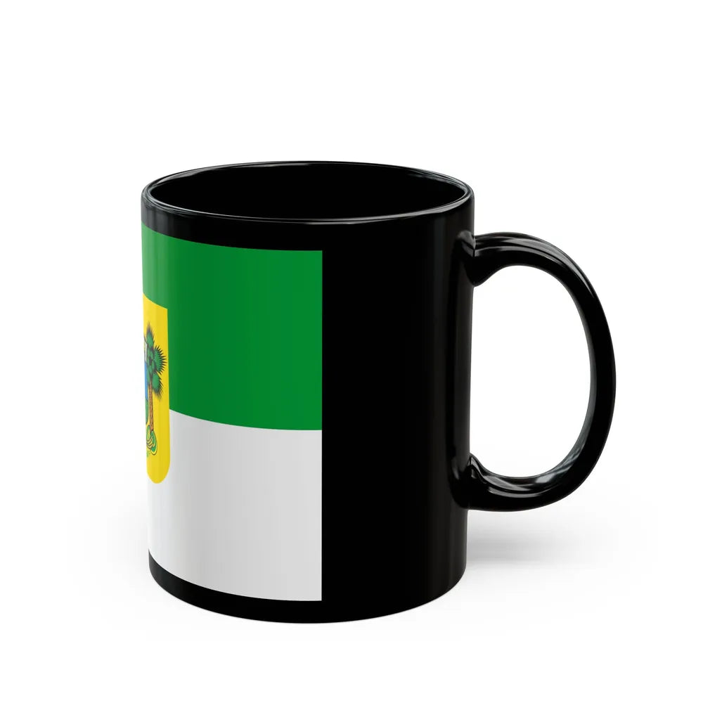 Flag of Rio Grande do Norte Brazil - Black Coffee Mug-Go Mug Yourself