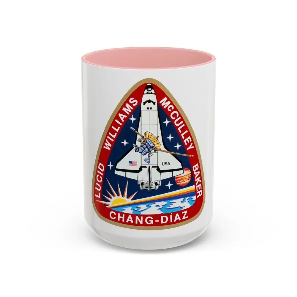 STS 34 (NASA) Accent Coffee Mug-15oz-Pink-Go Mug Yourself