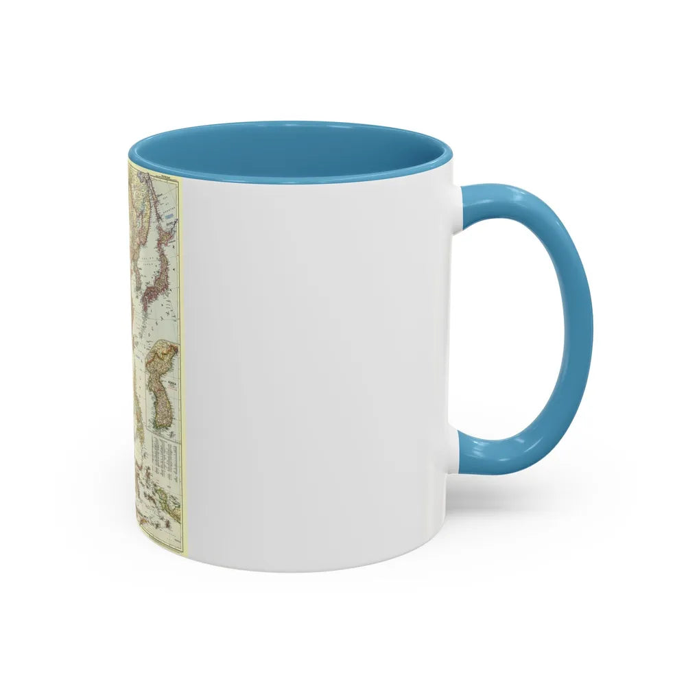 Far East (1952) (Map) Accent Coffee Mug-Go Mug Yourself