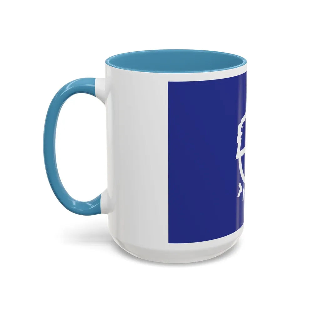 Flag of Ashdod Israel - Accent Coffee Mug-Go Mug Yourself