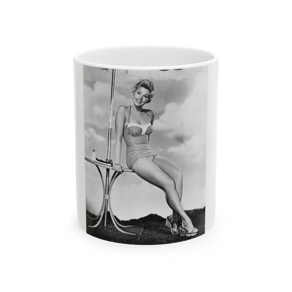 Kim Novak #301 (Vintage Female Icon) White Coffee Mug-11oz-Go Mug Yourself