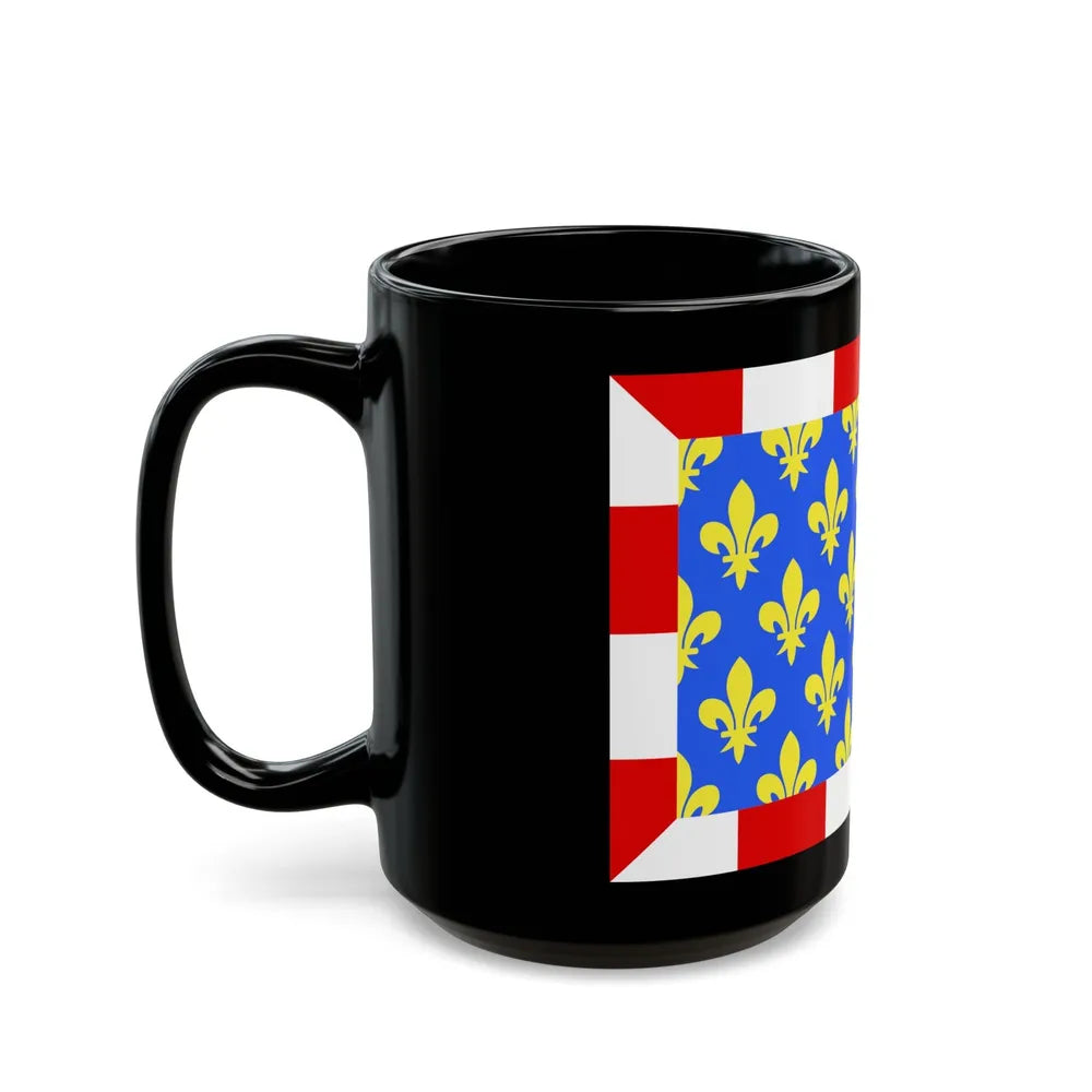 Flag of Indre et Loire France - Black Coffee Mug-Go Mug Yourself