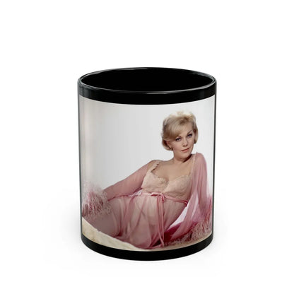 Kim Novak #356 (Vintage Female Icon) Black Coffee Mug-11oz-Go Mug Yourself