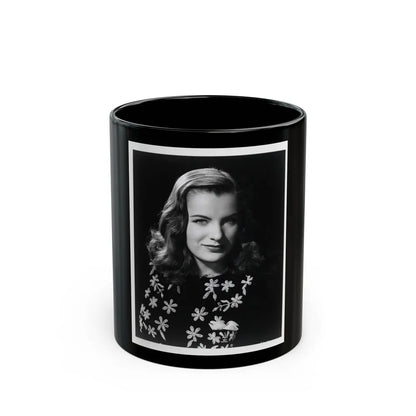 Ella Raines #140 (Vintage Female Icon) Black Coffee Mug-11oz-Go Mug Yourself