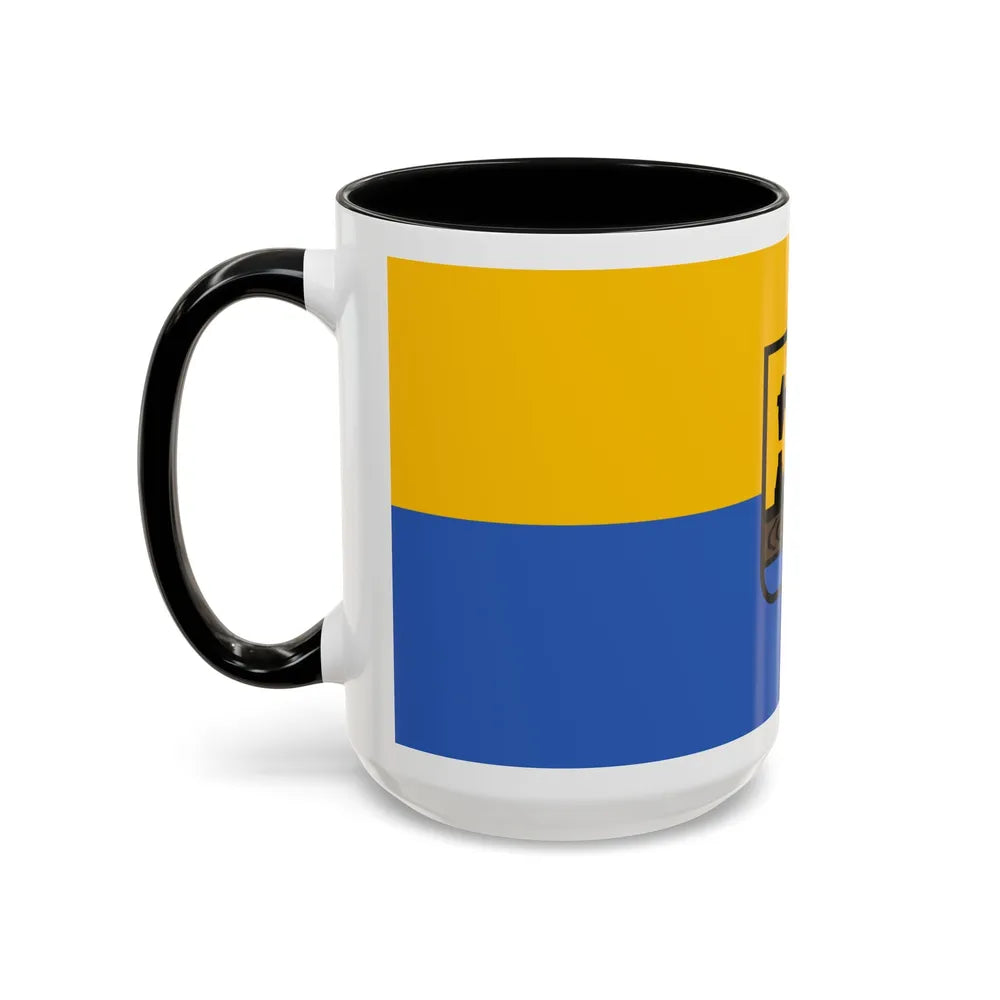 Flag of Katowice Poland - Accent Coffee Mug-Go Mug Yourself