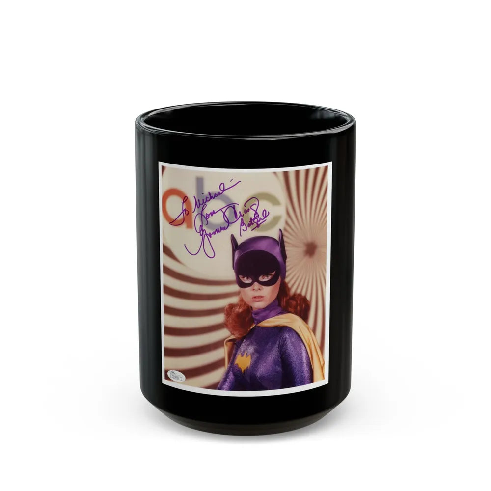 Yvonne Craig #202 - Batgirl Photo (Vintage Female Icon) Black Coffee Mug-15oz-Go Mug Yourself