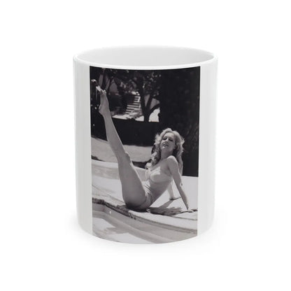 Julie Newmar #474 (Vintage Female Icon) White Coffee Mug-11oz-Go Mug Yourself