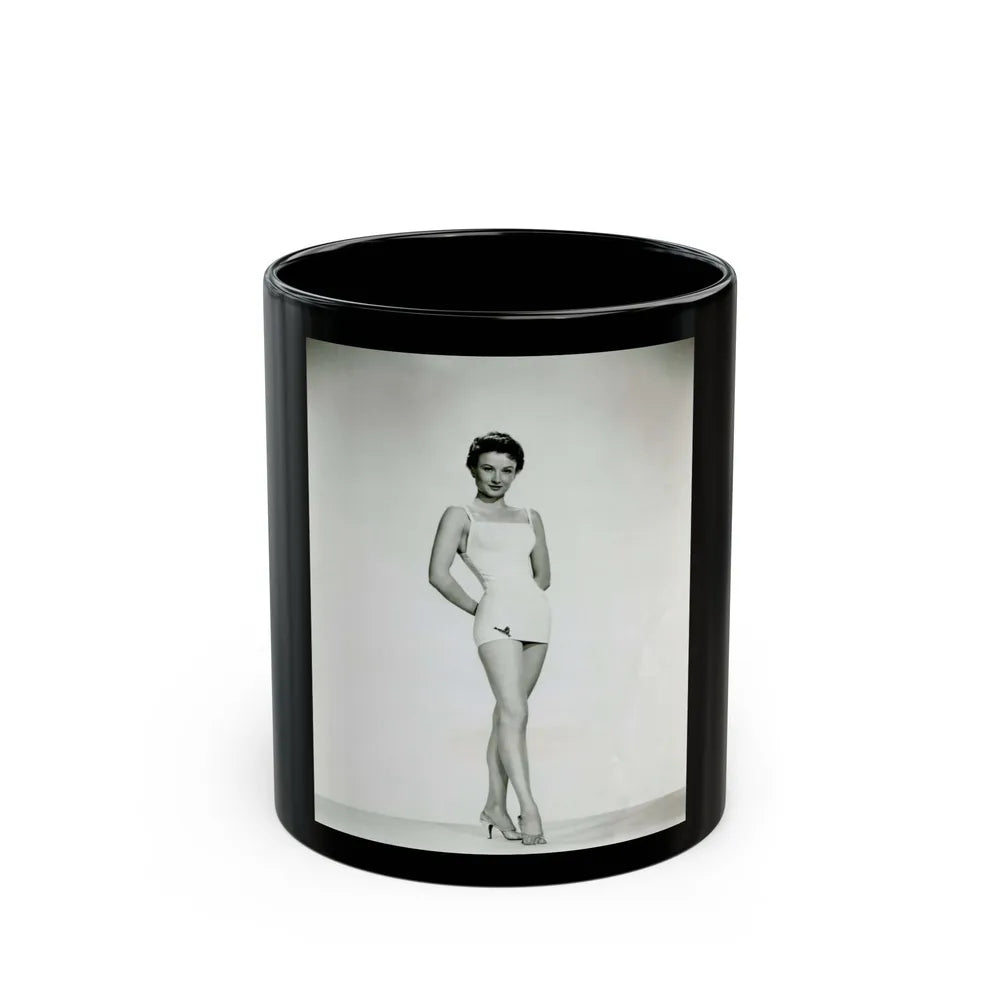 Carol Ohmart #62 (Vintage Female Icon) Black Coffee Mug-11oz-Go Mug Yourself