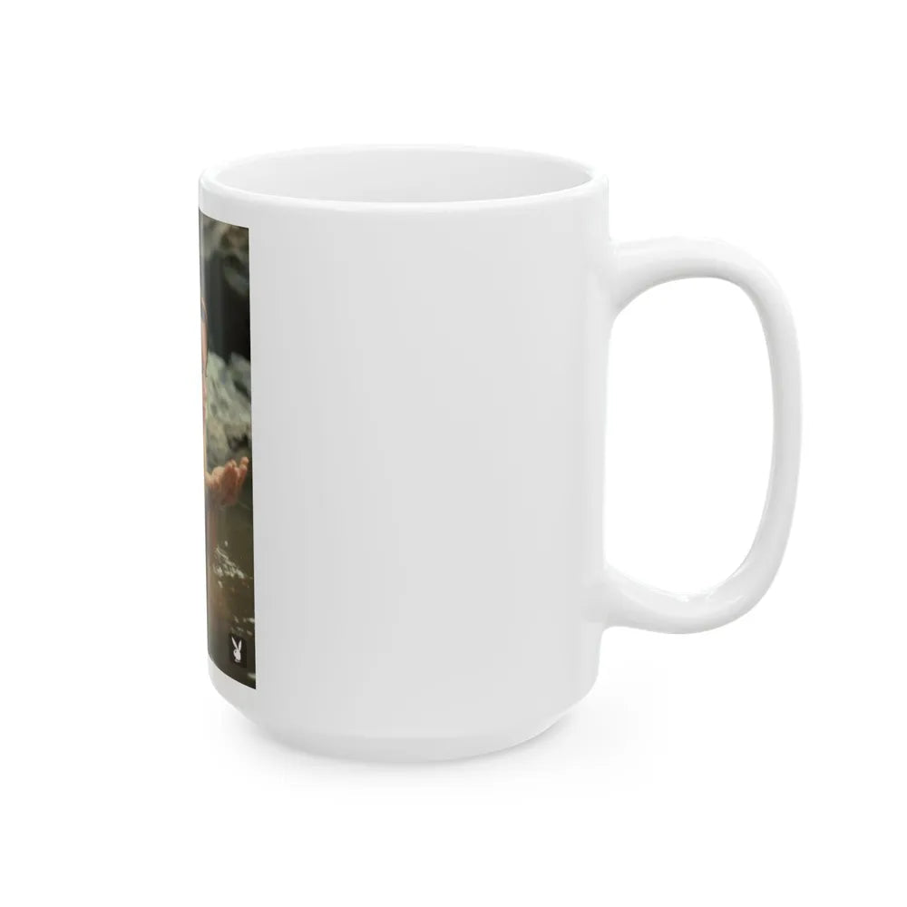 Dawn Richard #107 - Dawn on 2.5x3.5 Playboy Collector Card (Vintage Female Icon) White Coffee Mug-Go Mug Yourself