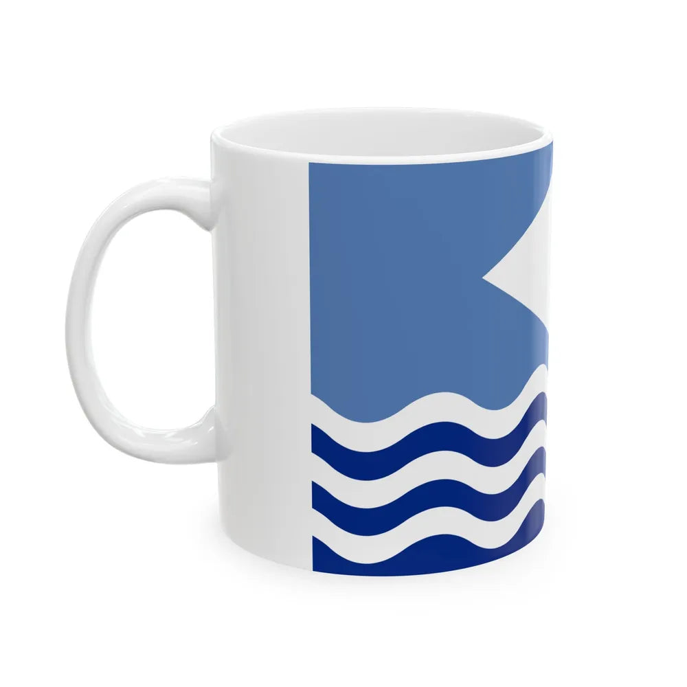 Flag of Isle of Wight UK - White Coffee Mug-Go Mug Yourself