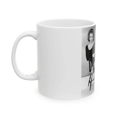 Julie Newmar #35 (Vintage Female Icon) White Coffee Mug-Go Mug Yourself