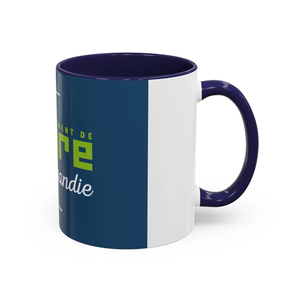 Flag of Eure France - Accent Coffee Mug-Go Mug Yourself