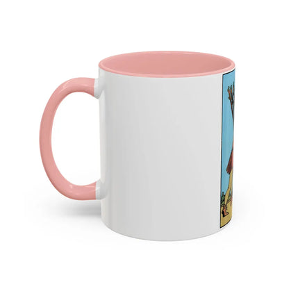 The 10 of Wands (Tarot Card) Accent Coffee Mug-Go Mug Yourself