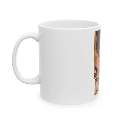 Linda Blair #185 - Topless (Vintage Female Icon) White Coffee Mug-Go Mug Yourself