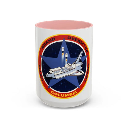 STS 5 (NASA) Accent Coffee Mug-15oz-Pink-Go Mug Yourself