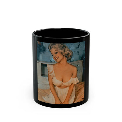 Greta Thyssen #68 (Vintage Female Icon) Black Coffee Mug-11oz-Go Mug Yourself