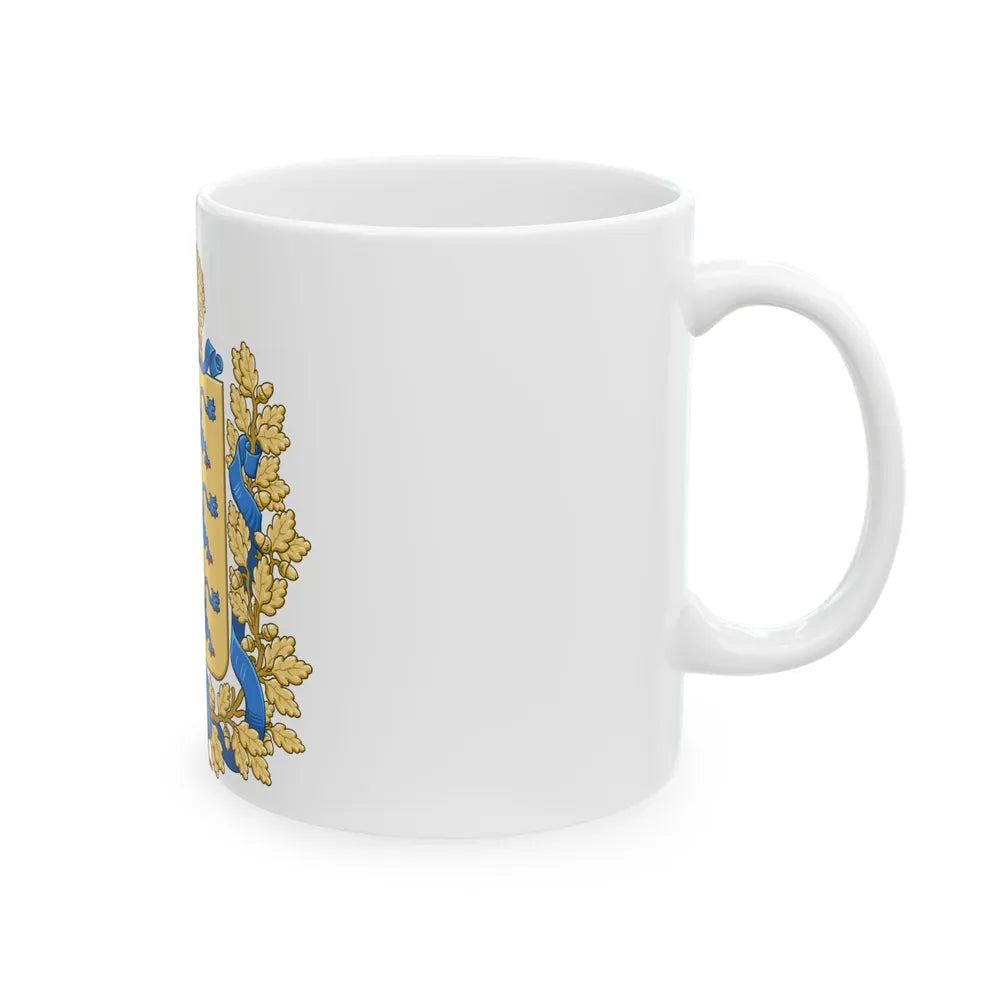 Coat of arms of Governorate of Estonia - White Coffee Mug-Go Mug Yourself