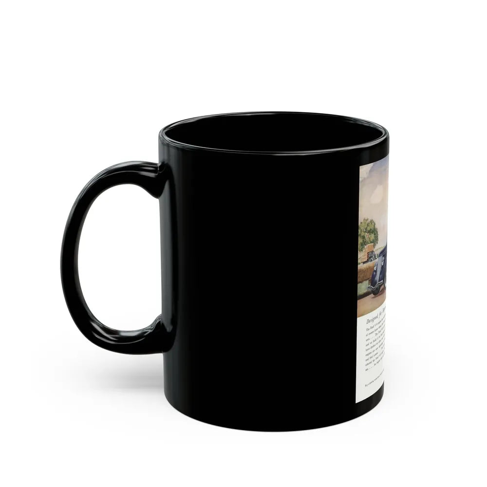 Ford for 1936 ad, The American Magazine, June 1936 - Black Coffee Mug-Go Mug Yourself